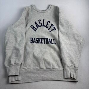 MacGregor Sand-Knit Haslett Basketball Sweatshirt Mens Large Gray Reverse Weave